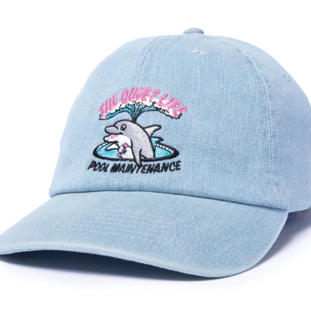 The Quiet Life Pools 'Pool Maintenance' Adjustable Dad Hat Blue NEW